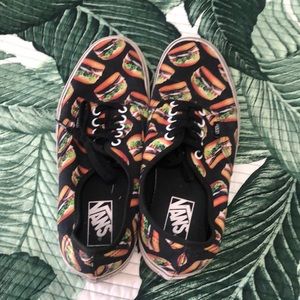 Hamburger print Vans Off The Wall